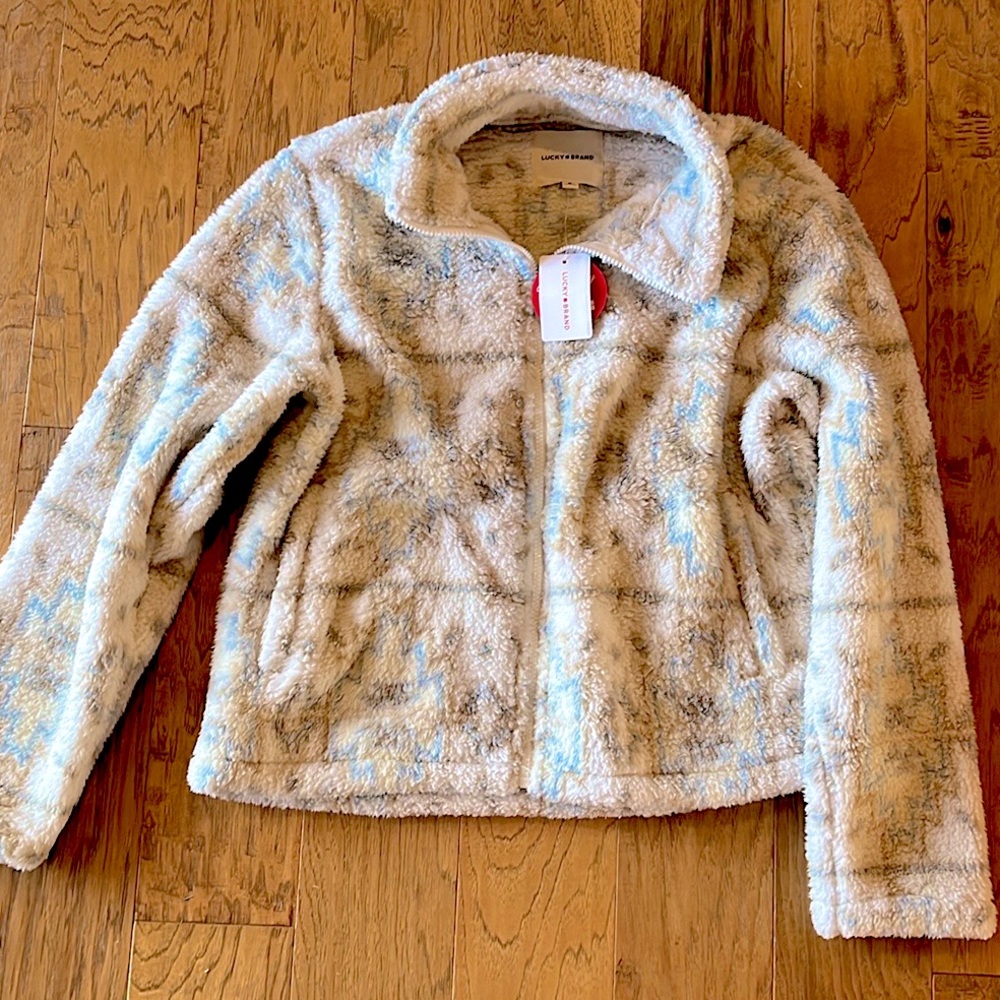Lucky Brand Fleece Zip Up Size M